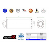 Dominator - DR-Z 400 S / SM kipufogó MX2 2000 - 2019