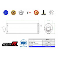 Dominator - DR 800 S / BIG kipufogó DUAL OVAL