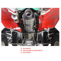 Suzuki LTR 450 2006 - 2009 Dominator kipufogó HP2 + dB killer medium
