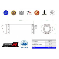 Suzuki LTR 450 2006 - 2009 Dominator kipufogó HP2 + dB killer medium