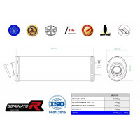 Suzuki BURGMAN 650 2002 - 2012 Dominator kipufogó OV + dB killer medium