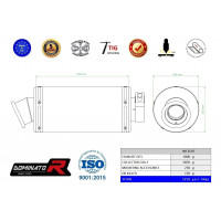Suzuki GSX 1250 FA 2010 - 2016 Dominator teljes kipufogó rendszer Collector Silencer GP1 + dB killer