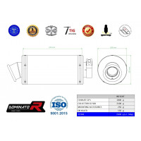 Suzuki GS 500F 2004 - 2014 Dominator teljes kipufogó rendszer Collector Silencer GP1 + dB killer medium