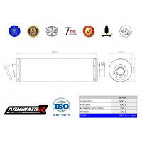 Dominator - Suzuki GSXF 750 1998 - 2006 EU Approved kipufogó ST