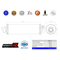 Dominator - DL 650 V-STROM / XT kipufogó ROUND 2017 - 2022