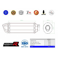 Dominator - GSXR 1000 L2-L6 kipufogó HP1 2012 - 2016