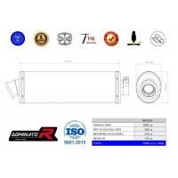 Dominator - SV 650 kipufogó OVAL 2016 - 2022