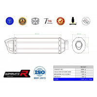 Dominator - Suzuki GSXR 1000 2017 - 2021 Teljes kipufogó rendszer EX Silencer HP1