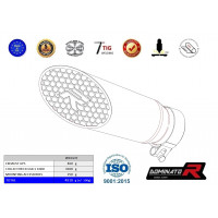 Dominator - Suzuki GSX-S 1000 / F 2015 - 2020 Teljes kipufogó rendszer EX Silencer GP3