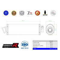 Dominator - Suzuki GSXR 1000 K1 - K4 2001 - 2004 kipufogó Slip-on OV