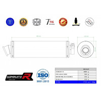 Suzuki GSXR 1000 K1 - K4 2001 - 2004 Dominator kipufogó Slip-on ST + dB killer medium