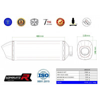 Dominator - Triumph Tiger 1050 2006 - 2012 kipufogó HP7 BLACK