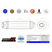 Dominator - YZF R1 1000 RN12 kipufogó HP1 2004 - 2006