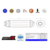 Yamaha YZF R1 1000 RN19 2007 - 2008 Dominator kipufogó HP1 + dB killer medium