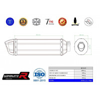 Dominator - YZF 600R Thundercat Homologated kipufogó HP1 1996 - 2006