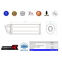 Yamaha YZF 1000 R Thunderace 1996 - 2003 Dominator kipufogó HP1 + dB killer medium