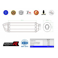 Dominator - FZS FAZER 600 kipufogó HP1 1998 - 2003