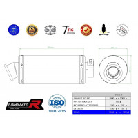 Yamaha FZ6 FAZER 600 S1 2004 - 2010 Dominator kipufogó GP1 BLACK + dB killer medium