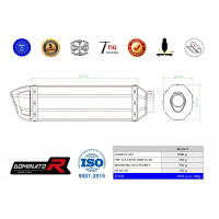 Yamaha FZS FAZER 1000 2001 - 2005 Dominator kipufogó HP1 + dB killer medium