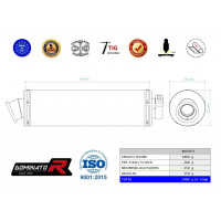 FZ 8 N / FZ8 S FAZER E-jeles Dominator kipufogó ROUND 2010 - 2016
