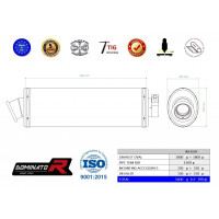 Dominator - Yamaha TDM 850 1996 - 2001 kipufogó OV