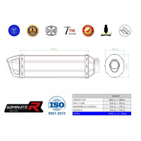 Yamaha FJ 1100 Dominator kipufogó HP1 + dB killer medium