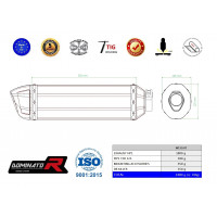 Yamaha TZR 125 Dominator kipufogó HP1 + dB killer medium