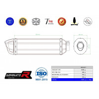 Dominator - YBR 250 kipufogó HP1