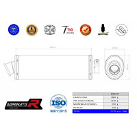 Dominator - XJ6 N / S / F 600 Diversion Exhaust FULL SYSTEM Silencer OVAL 2009 - 2016