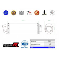 Dominator - WR 450 F kipufogó MX2 2003 - 2006