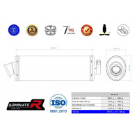 Yamaha XT 660 X 2004 - 2016 Dominator kipufogó OV + dB killer medium