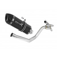 Yamaha XT 660 X 2004 - 2016 side manifold 2 in 1 Dominator kipufogó HP1 BLACK + dB killer medium