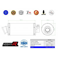 Yamaha FZ6 FAZER 600 S2 2006 - 2010 Dominator kipufogó GP1 + dB killer medium