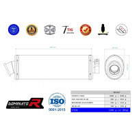 Dominator - TRX 850 kipufogó OVAL 1995 - 2000