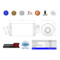 Dominator - XJR 1300 kipufogó GP 1 2007 - 2016