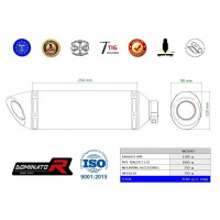 Dominator - Yamaha Tracer 7 / GT 2020 - 2022 Teljes kipufogó rendszer HP8
