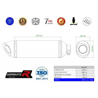 Dominator - YAMAHA YZF R7 Teljes kipufogó rendszer HP8 BLACK 2021 - 2023