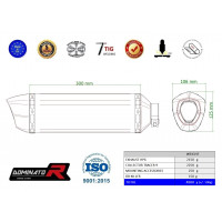 Dominator - Yamaha Tracer 9 / GT 2021 - 2022 Teljes kipufogó rendszer HP6