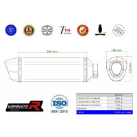 Yamaha Tracer 9 / GT 2021 - 2024 Dominator teljes kipufogó rendszer Silencer Titanium HP6 EX + dB killer medium
