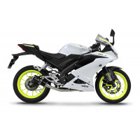 Yamaha YZF R125 2021 - 2024 Dominator teljes kipufogó rendszer Collector Silencer GP BLACK + dB killer medium