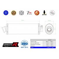 Dominator - RSV 1000 R kipufogó OVAL 2004 - 2009