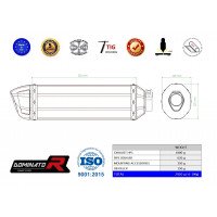 Dominator - RSV4 RR kipufogó HP1