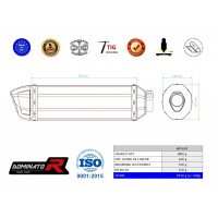 Dominator - Tuono V4 1100 RR kipufogó HP1
