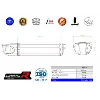 Dominator - RS4 125 ABS kipufogó HP4 2012 - 2017