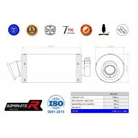 Dominator - RSV4 RF kipufogó LOW LEVEL GP 1