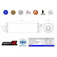 Dominator - ETV 1000 CAPONORD kipufogó ROUND 2001 - 2004