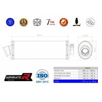 Dominator - Pegaso 650 Strada kipufogó OVAL 2005 - 2006