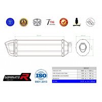 Dominator - Pegaso 650 Trail kipufogó HP1 2006 - 2010