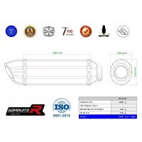 Dominator - Benelli BN 302 S 2016 - 2020 kipufogó HP5 BLACK