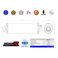 Dominator - R850R kipufogó OVAL 2004 - 2007